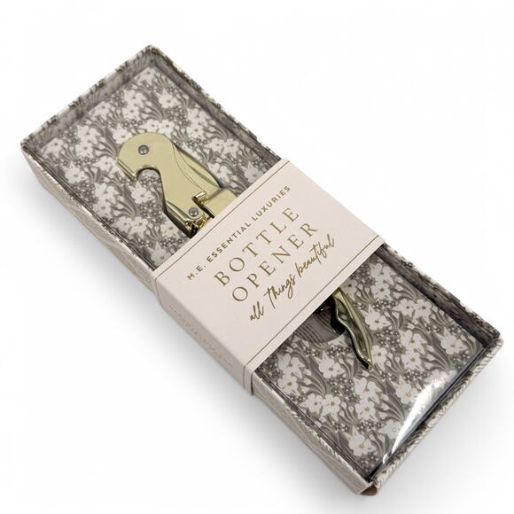 Margot Elena Shiny Gold Bottle Opener M.E. Essential Luxuries New in Box - Picture 1 of 4